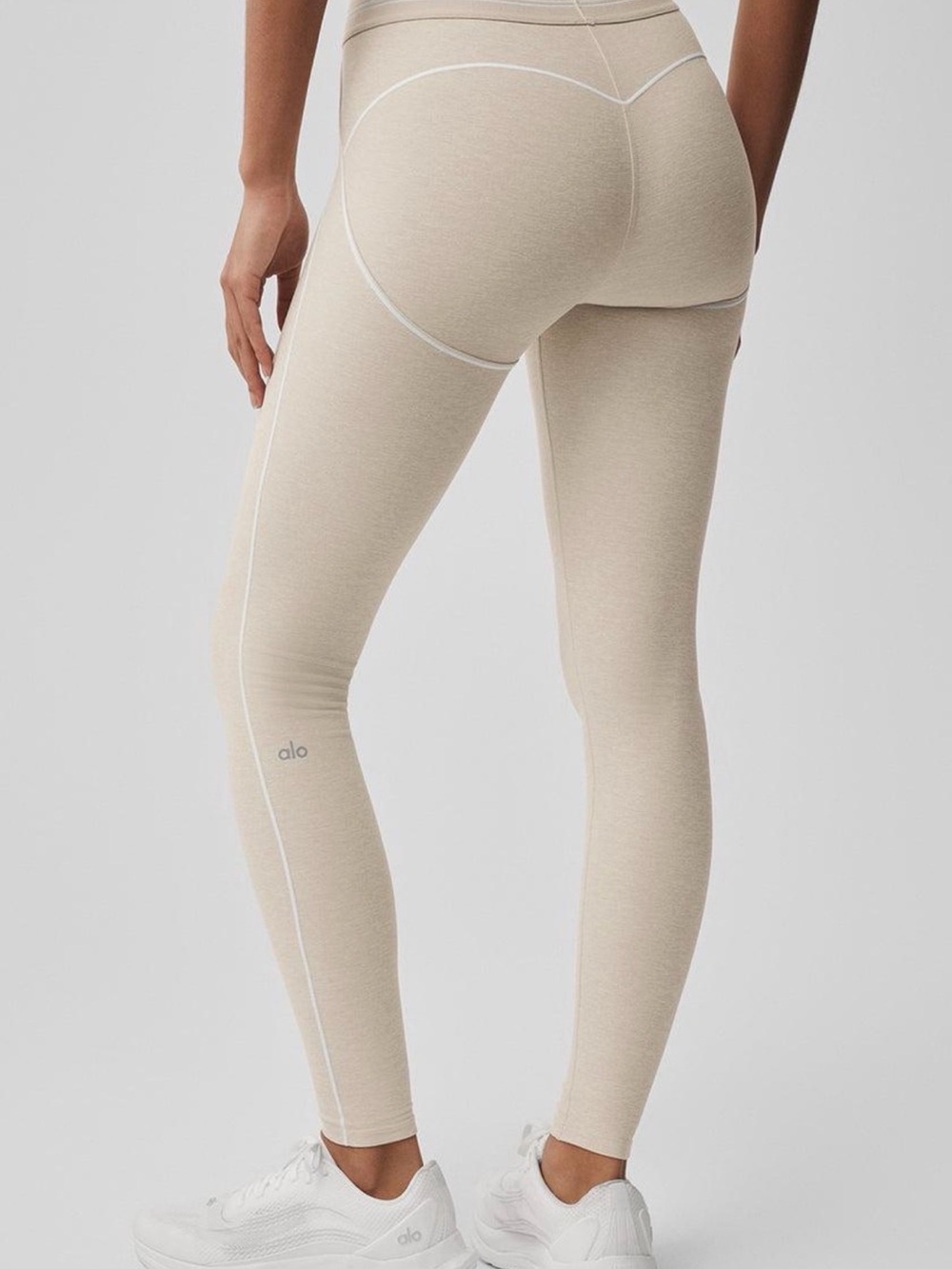 ALO Yoga High-Waist Seam Detail Jeggings - Cream